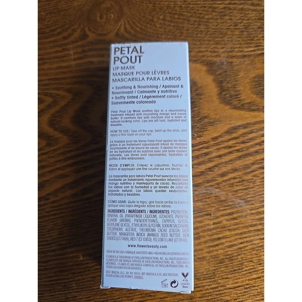 FLOWER BEAUTY By Drew Barrymore Petal Pout Lip Mask‎ - Sangria